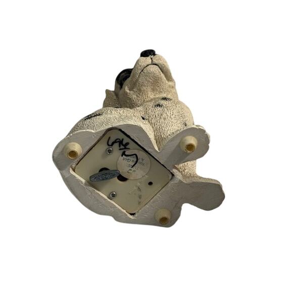 Dalmation Puppy Dog Resin Figurine Music Box 7" Plays "You've Got a Friend" - Picture 5 of 5